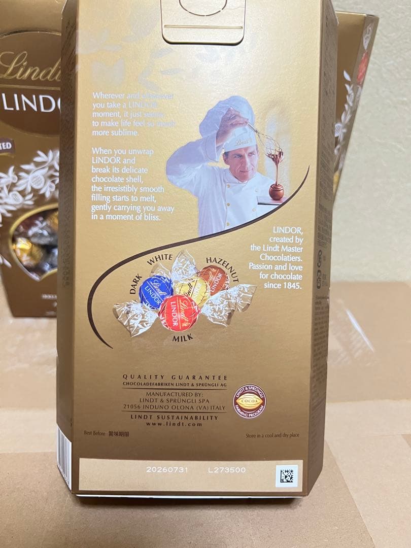 LINDT LINDOR ASSORTED 3箱セット 9000