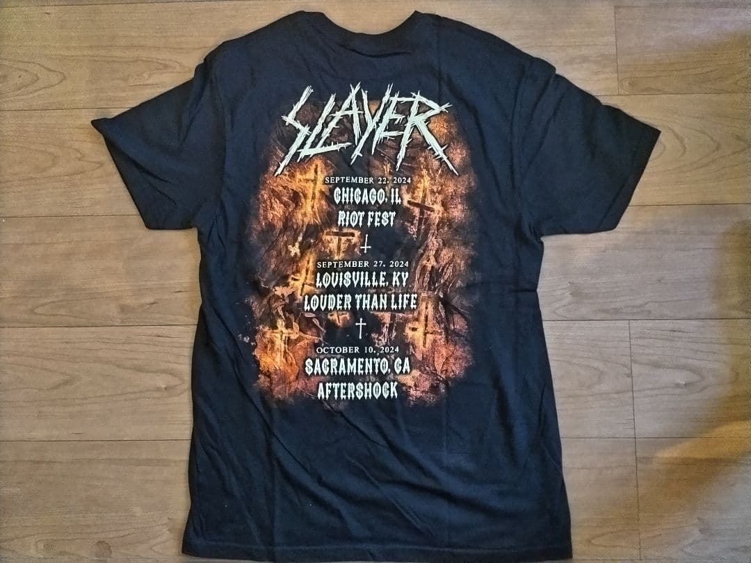 【超激レア】SLAYER 2024アメリカツアーTシャツ【Мサイズ】