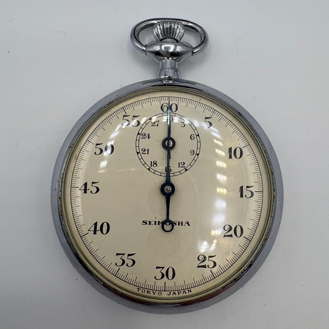 精工舎　電話監査用　測秒器　ストップウォッチ