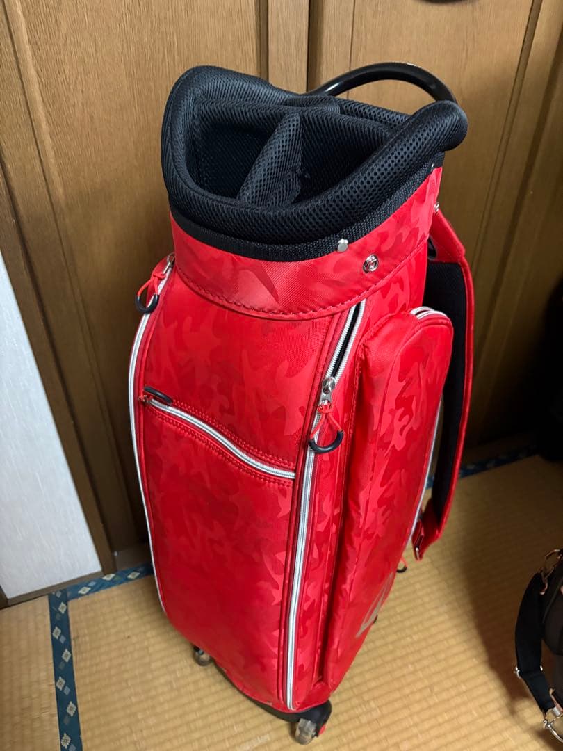 HONMA キャスター付　キャディバック　レッド