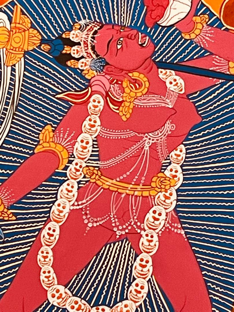 肉筆画 手描き仏画 ヴァジュラヨーギニー Vajrayogini ヨギニ タンカ