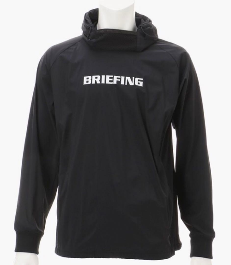 ブリーフィング/メンズゴルフウェア/ウインドフーディ/ブラック/Lサイズ