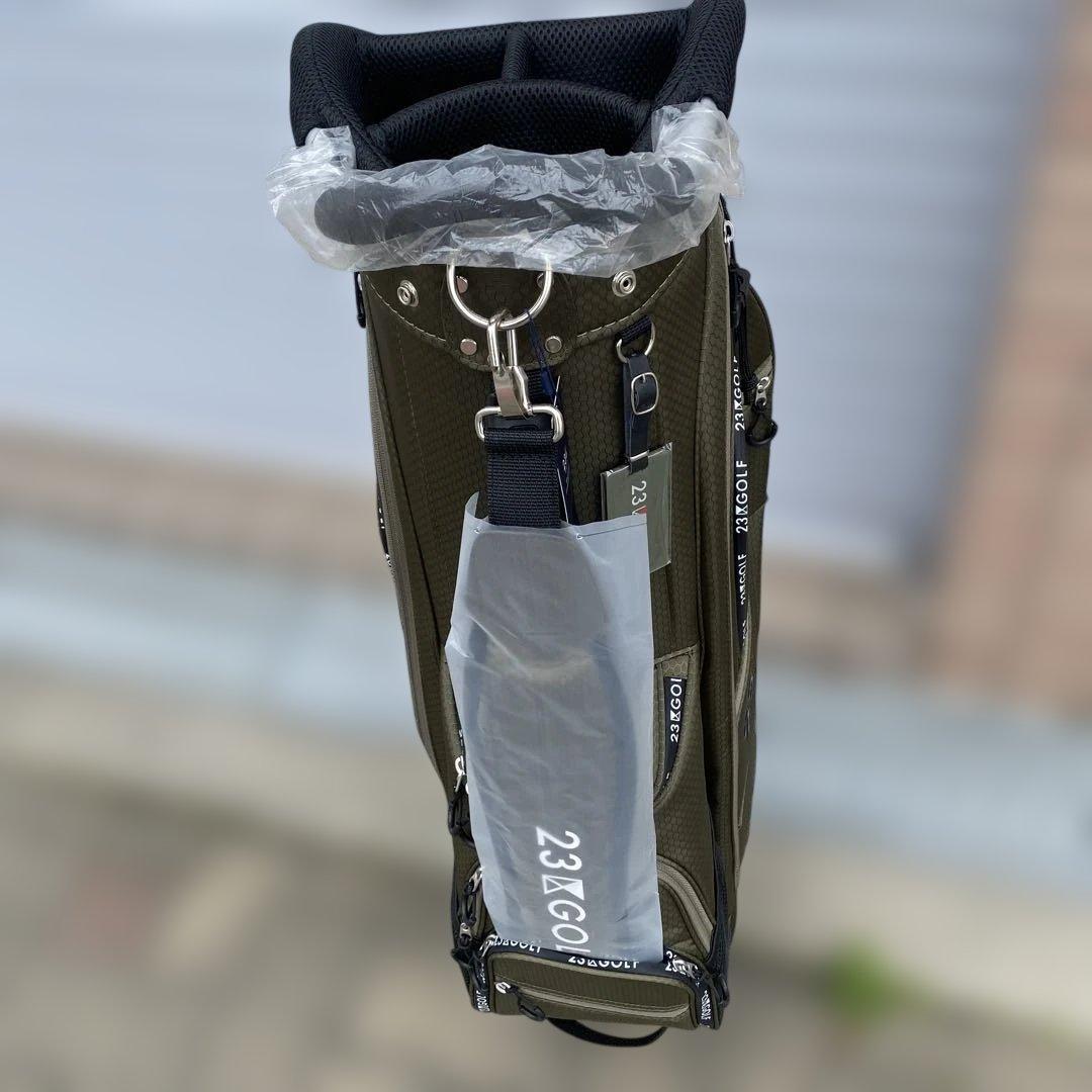 23GOLF キャディバッグ オリーブ　ケース新品未使用
