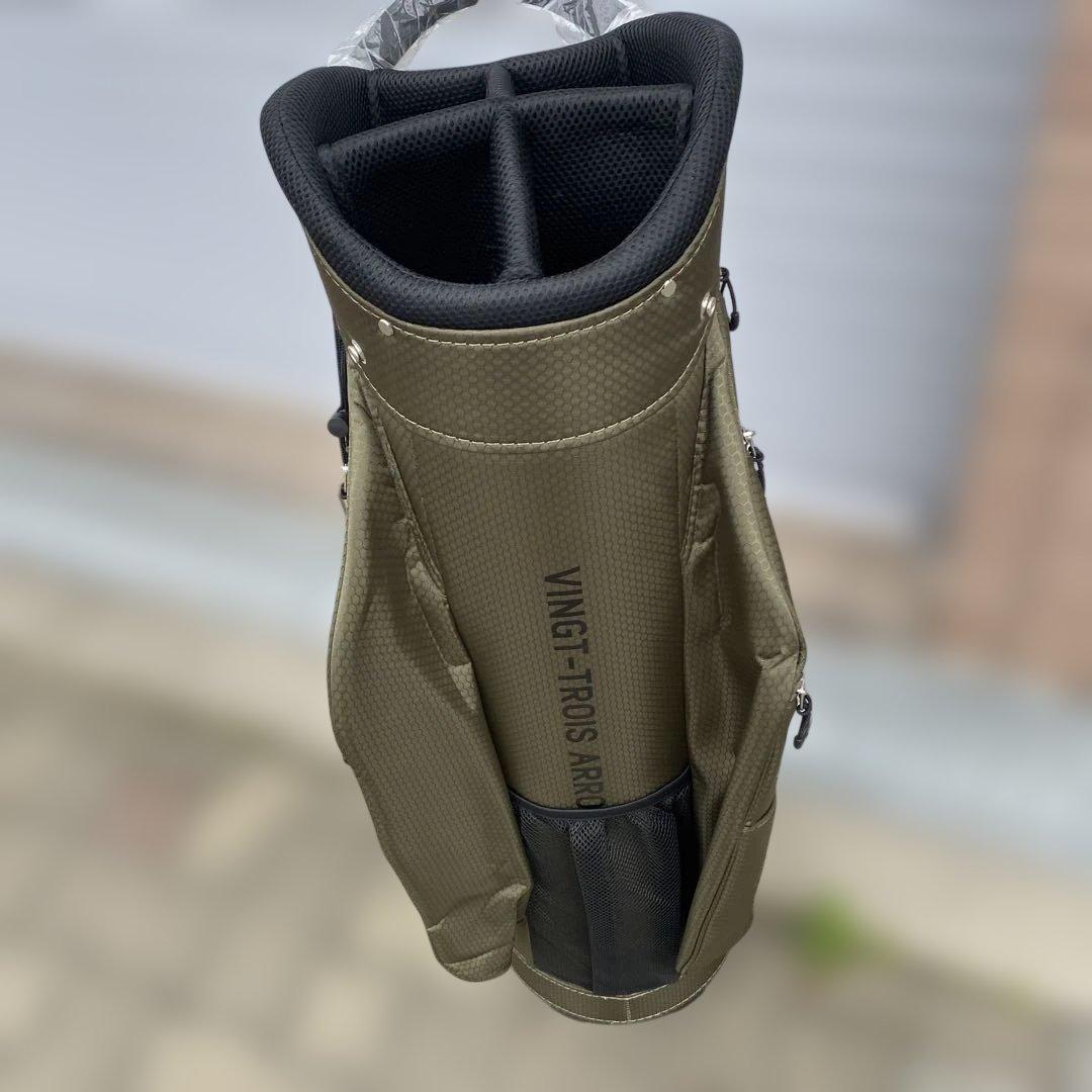 23GOLF キャディバッグ オリーブ　ケース新品未使用