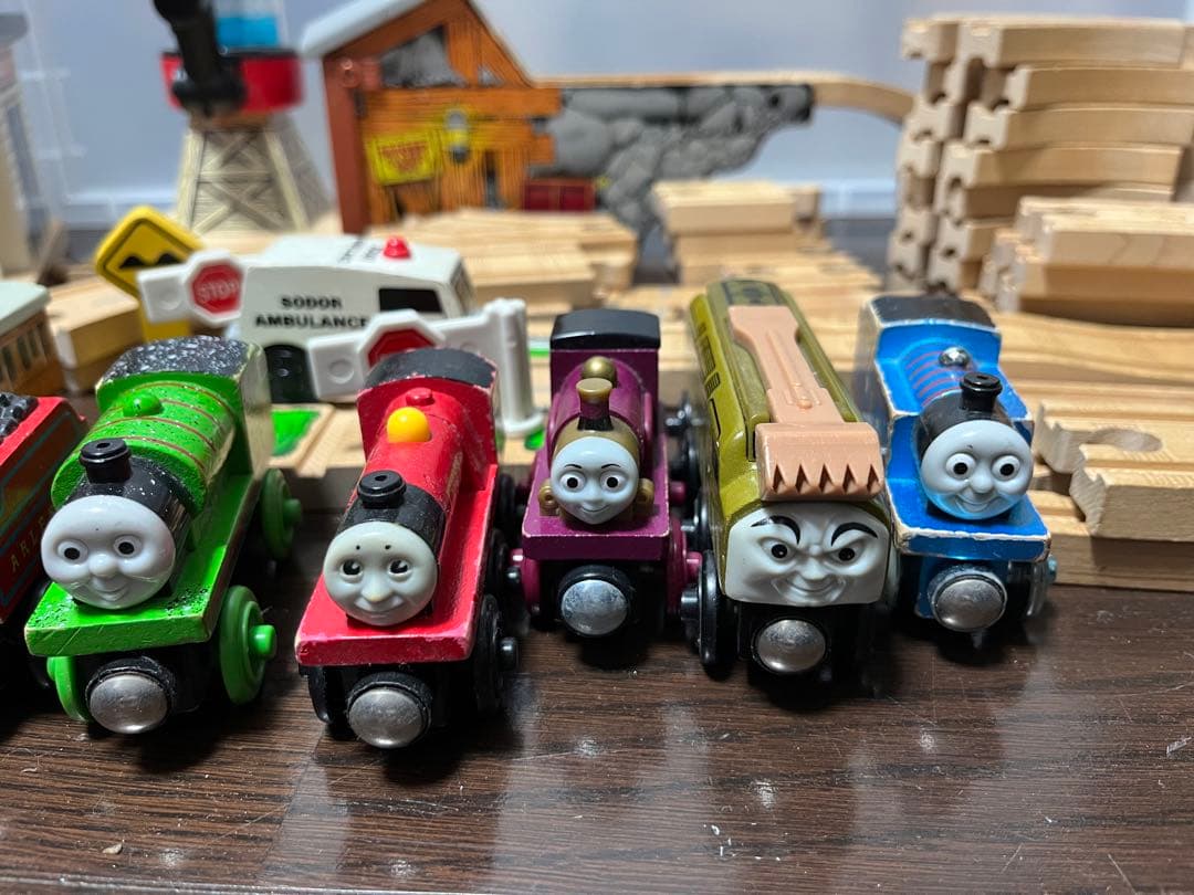機関車トーマス木製レールセット