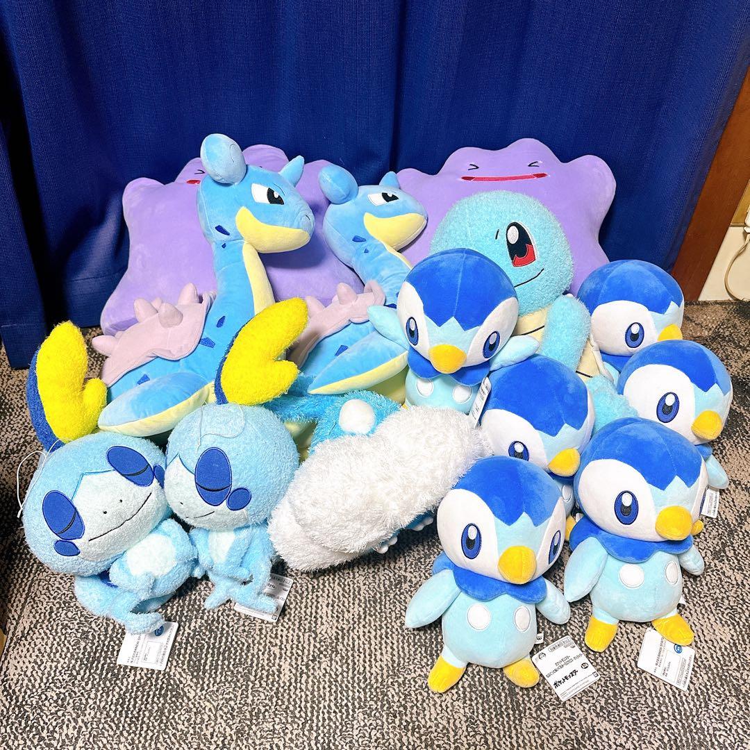 タグあり ポケモン ぬいぐるみ ラプラス メタモン ポッチャマ まとめ売り
