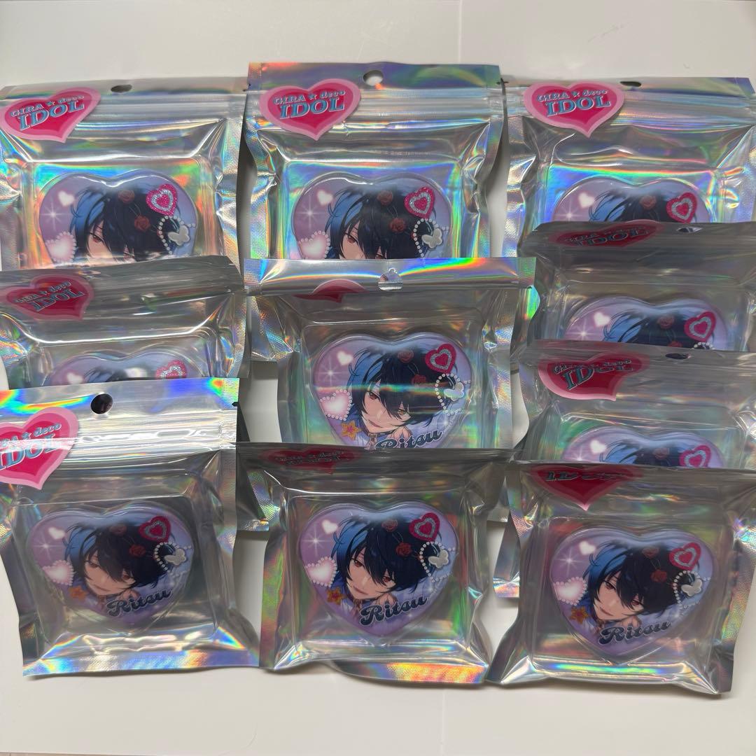 あんスタ GIRA☆デコアイドルシリーズ 朔間凛月 ハート缶バッジ 10個セット