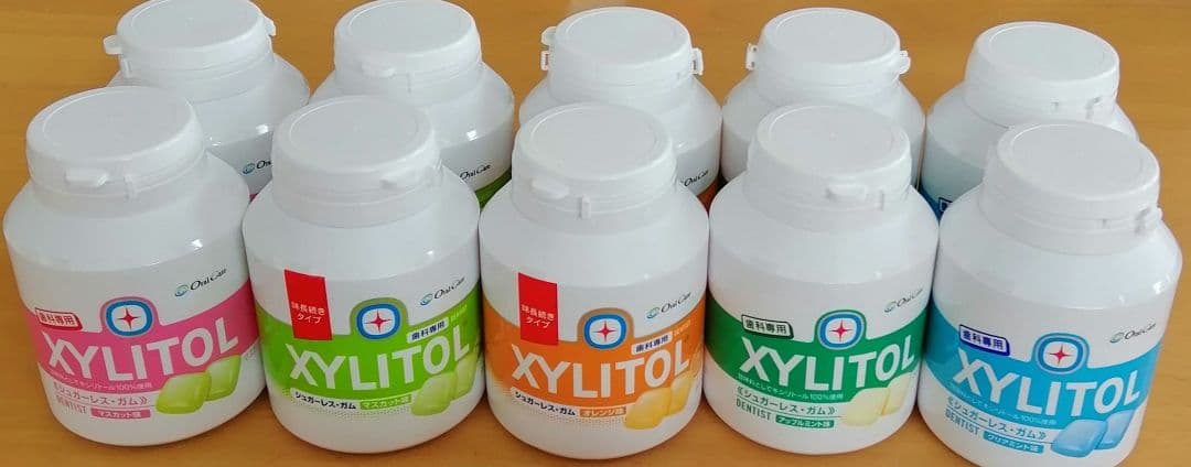 歯科専用キシリトール100％ガム　5種類　10個セット