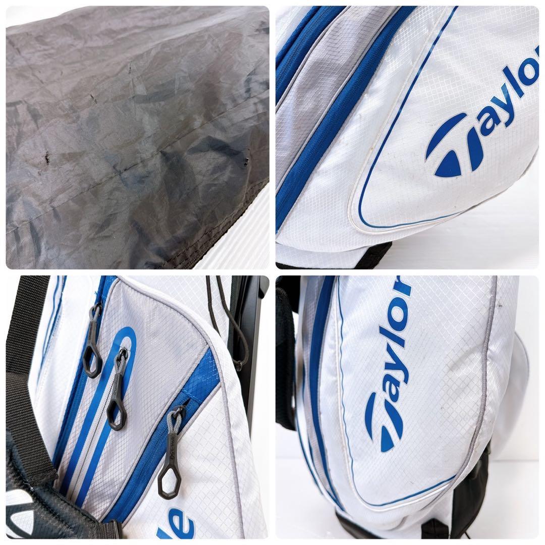 テーラーメイド　キャディバッグ　ホワイト　スタンド式／TaylorMade　白