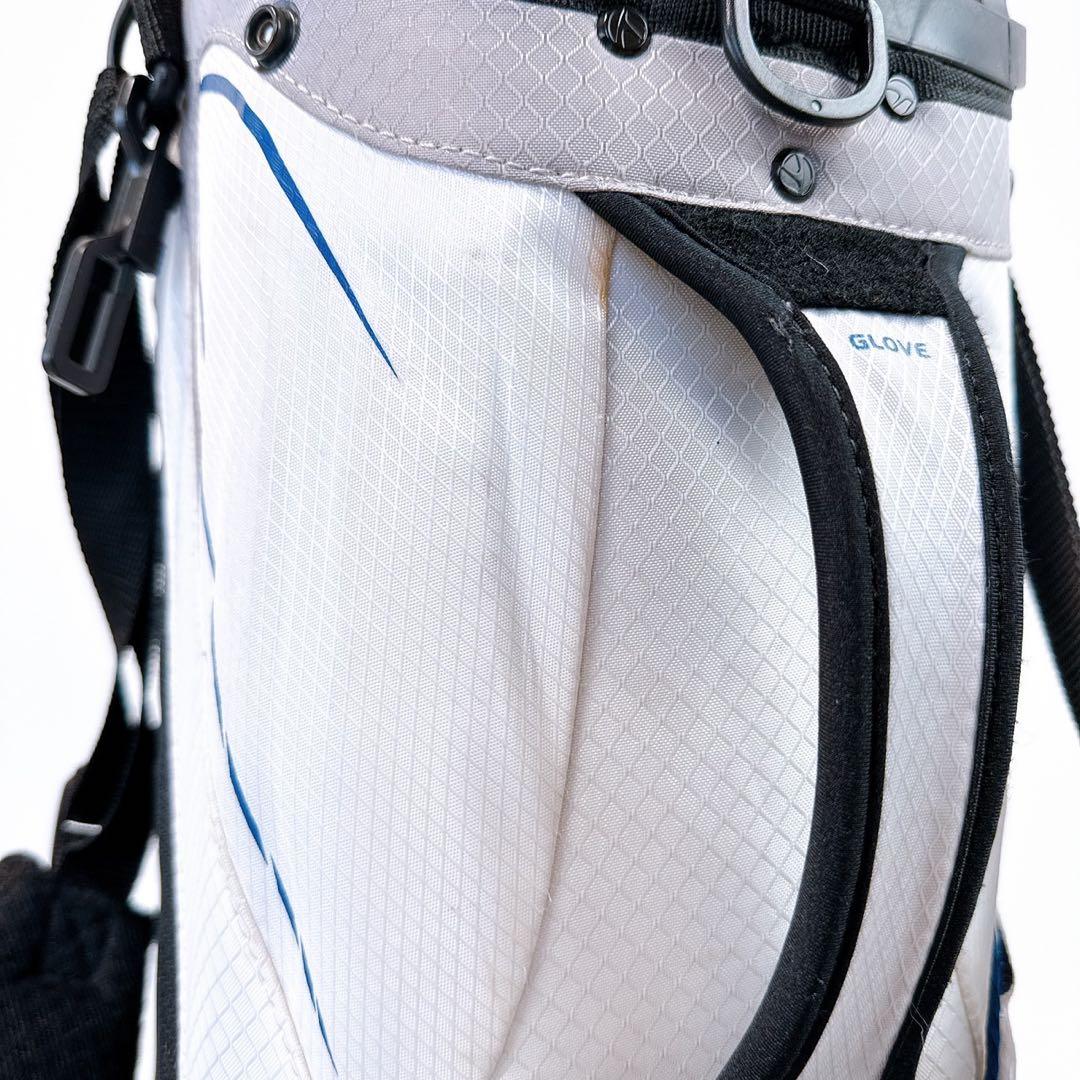 テーラーメイド　キャディバッグ　ホワイト　スタンド式／TaylorMade　白