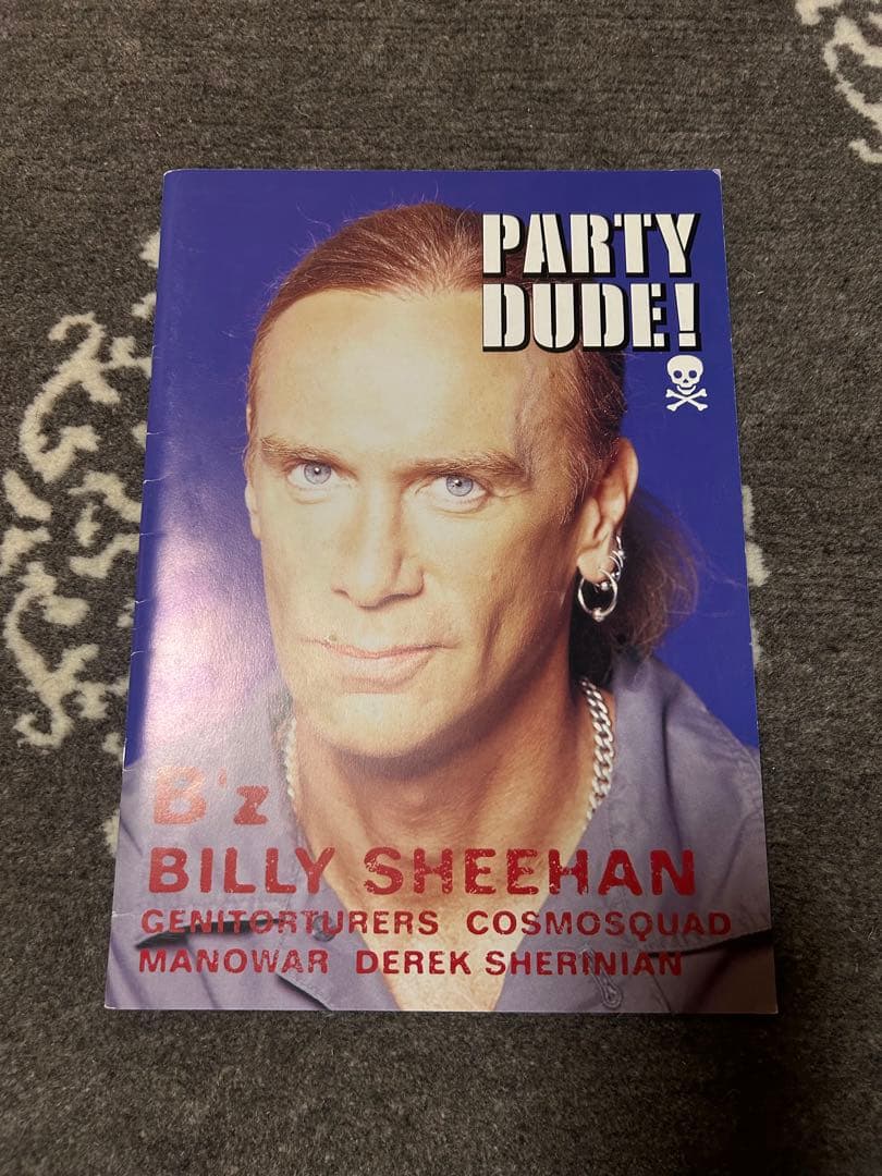 B'z シェーン ガラス サイン色紙＆PARTY DUDE冊子