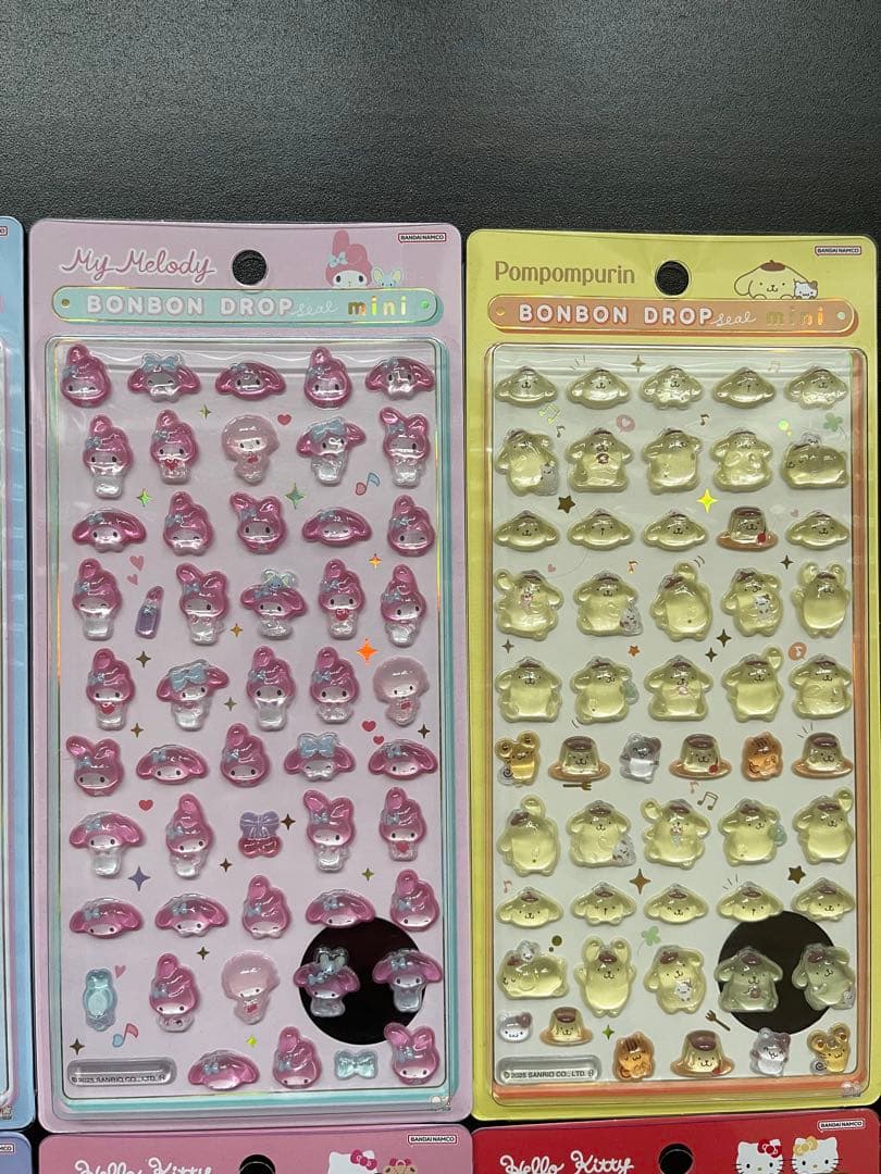 イオン購入品 サンリオボンボンドロップシールmini 8セット