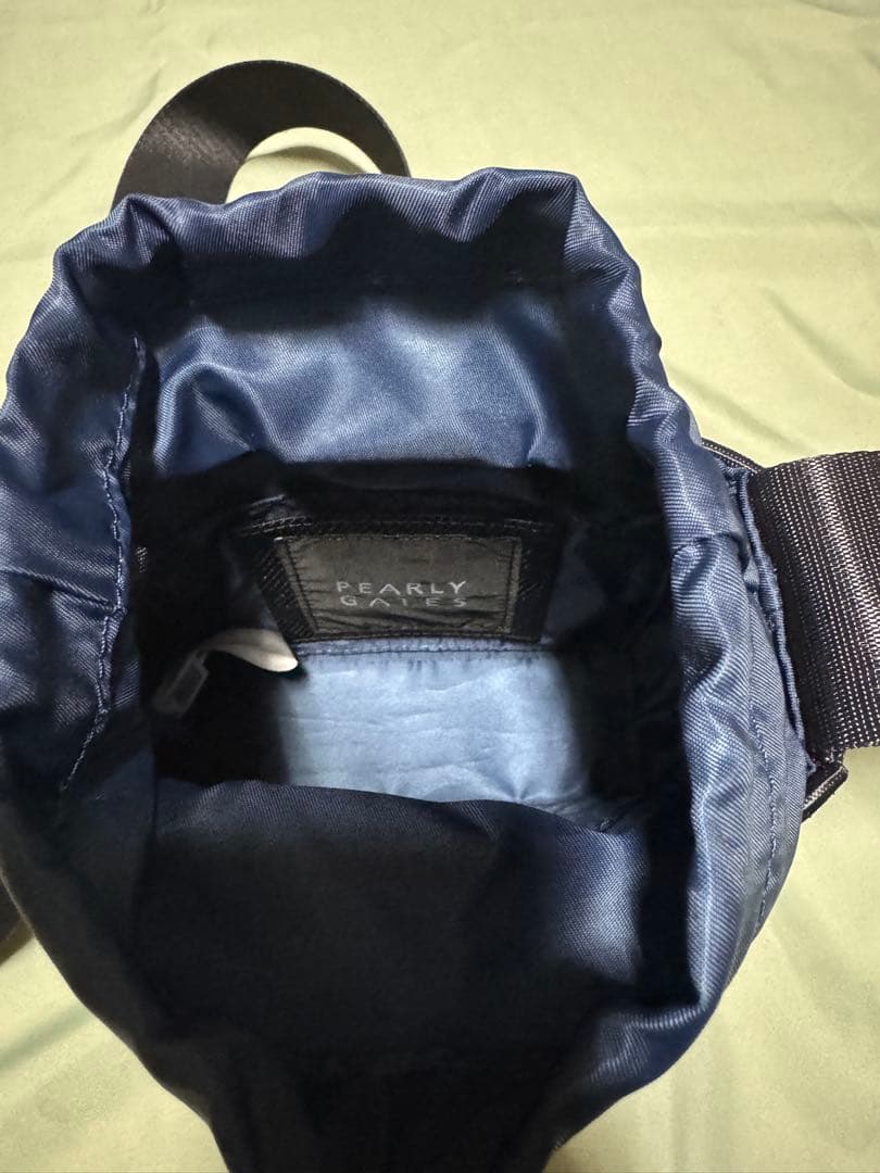 パーリーゲイツ☆ロゴ入りバッグ未使用☆ショルダーカートポーチ☆ネイビー☆カート