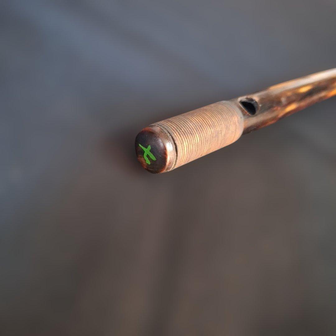 篠笛　古典調　7本調子　7穴　天地藤巻き　燻風仕上げ