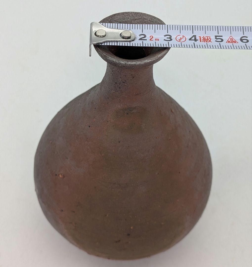 人間国宝 藤原雄 備前焼 徳利 用心箱合布 とっくり 酒器 食器 一輪挿し花入