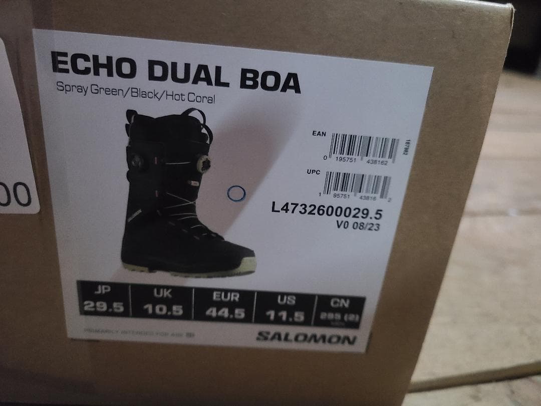 新品 29.5 SALOMON ECHO DUAL BOA 2025