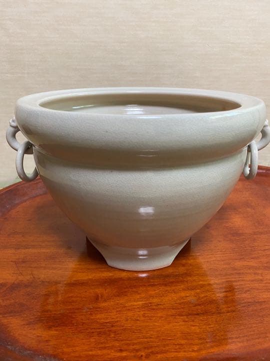 瓶 掛 御本遊環　　 京 北村 和善作