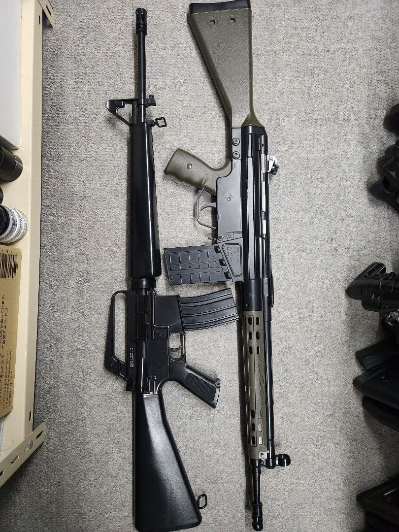 東京マルイ G3FS/M16A1 ホップアップエアガン 2丁セット