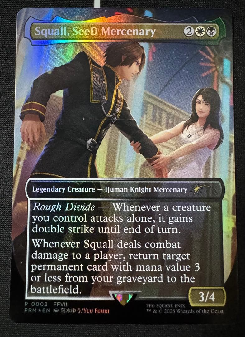 MTG SeeDの傭兵、スコール　英語版 優勝プロモ　ボーダーレスfoil