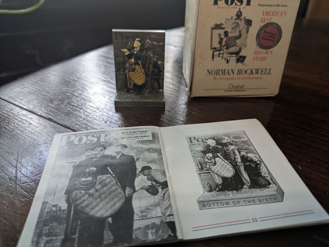 希少　ノーマン・ロックウェル　六回裏　野球　メジャーリーグ