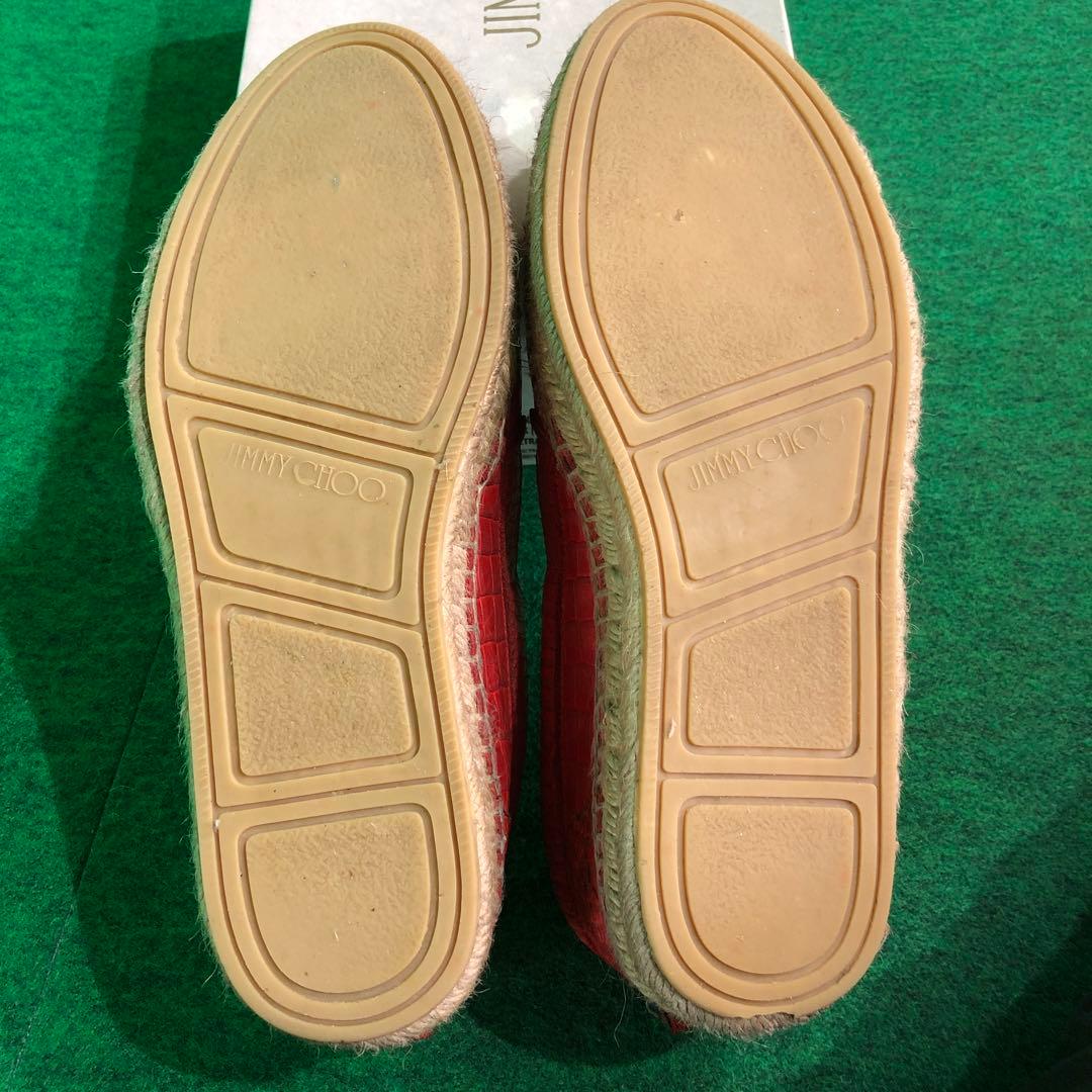 ジミーチュウ　赤一色　ロォーファ