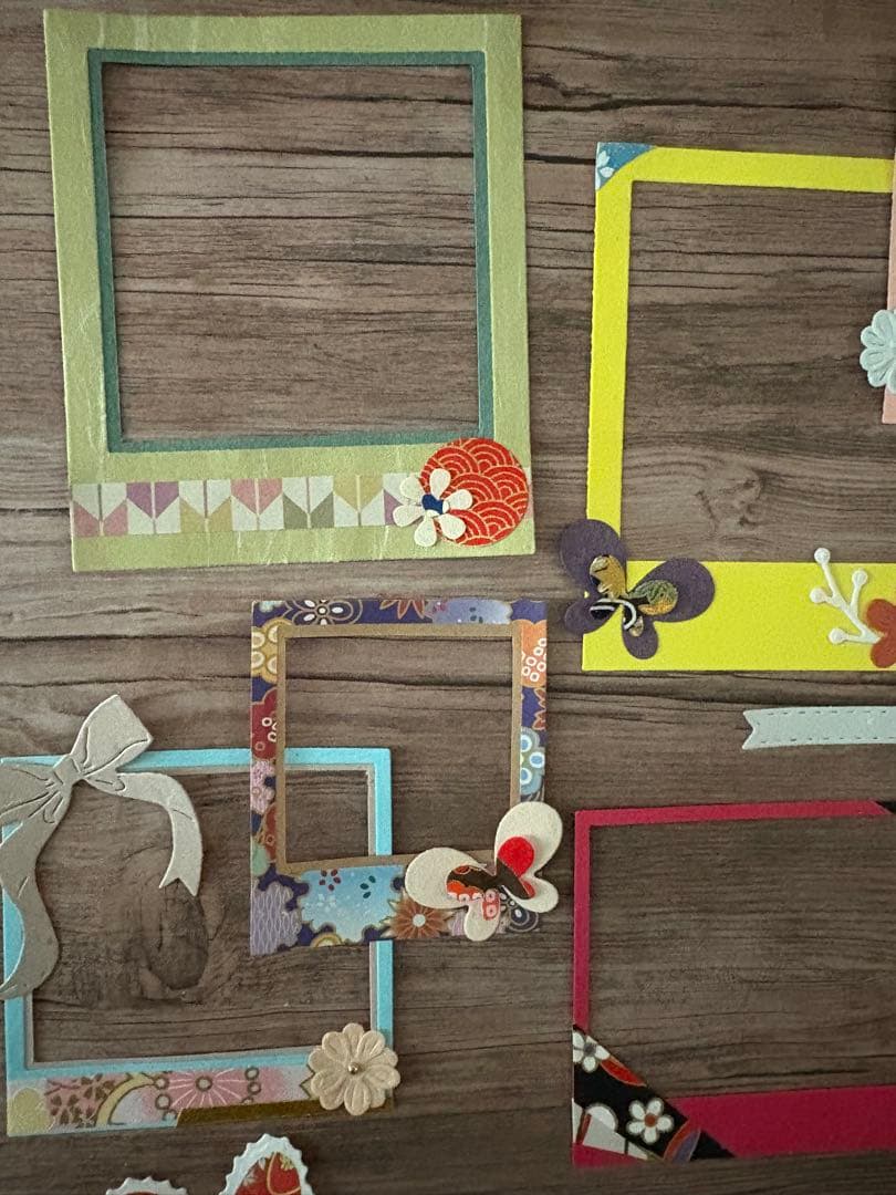 アルバムクラフト・コラージュ素材☆和柄コラージュフレームセット