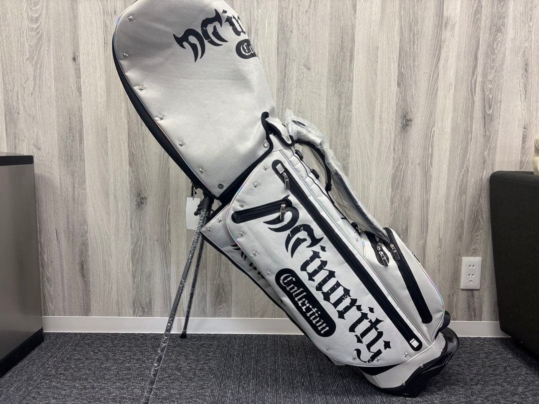 マイノリティ スタンドキャディバック ブラック×グレー（ライトグレー）