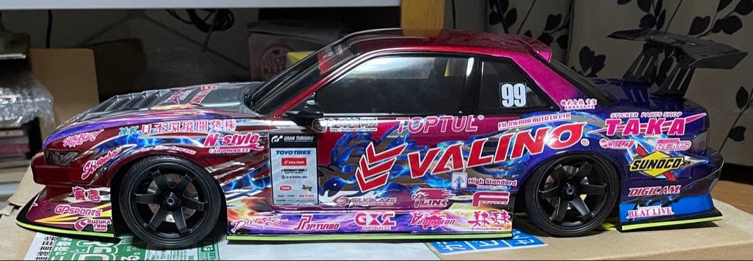 1/10 アディクション　S13 シルビア V8 2024中村直樹　未使用ボディ