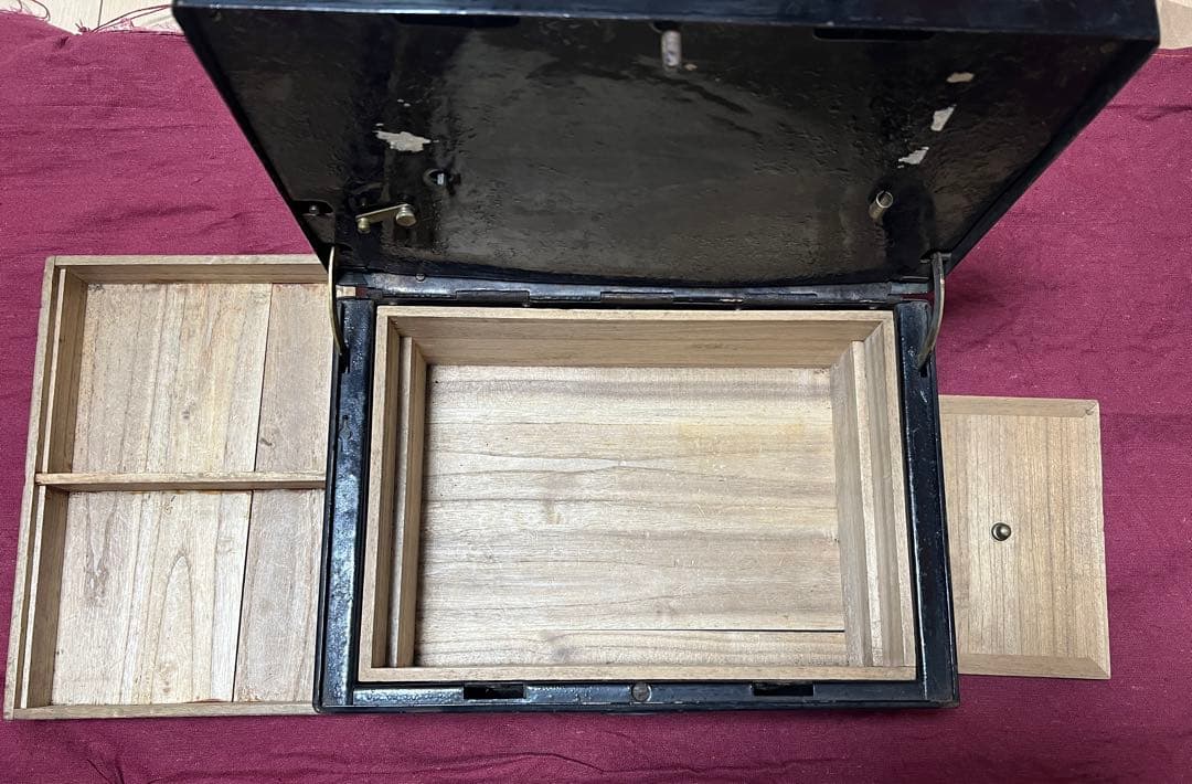 【希少品】千鳥式手提金庫　明治大正　戦前アンティーク　　ヴィンテージ　古道具