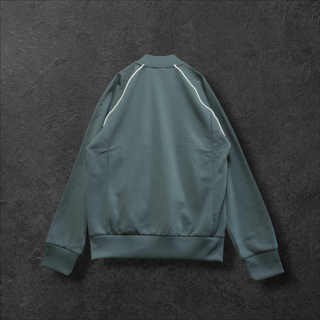 ★希少　アディダス　ジャージ　トラックジャケット　刺繍ロゴ　グレー　XL