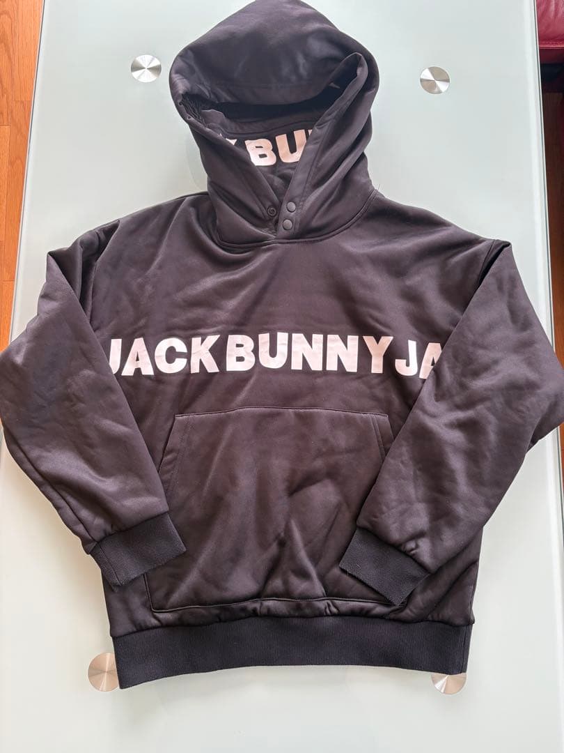 ジャックバニー パーリーゲイツ パーカー ボア ブラック サイズ 4ハイネック