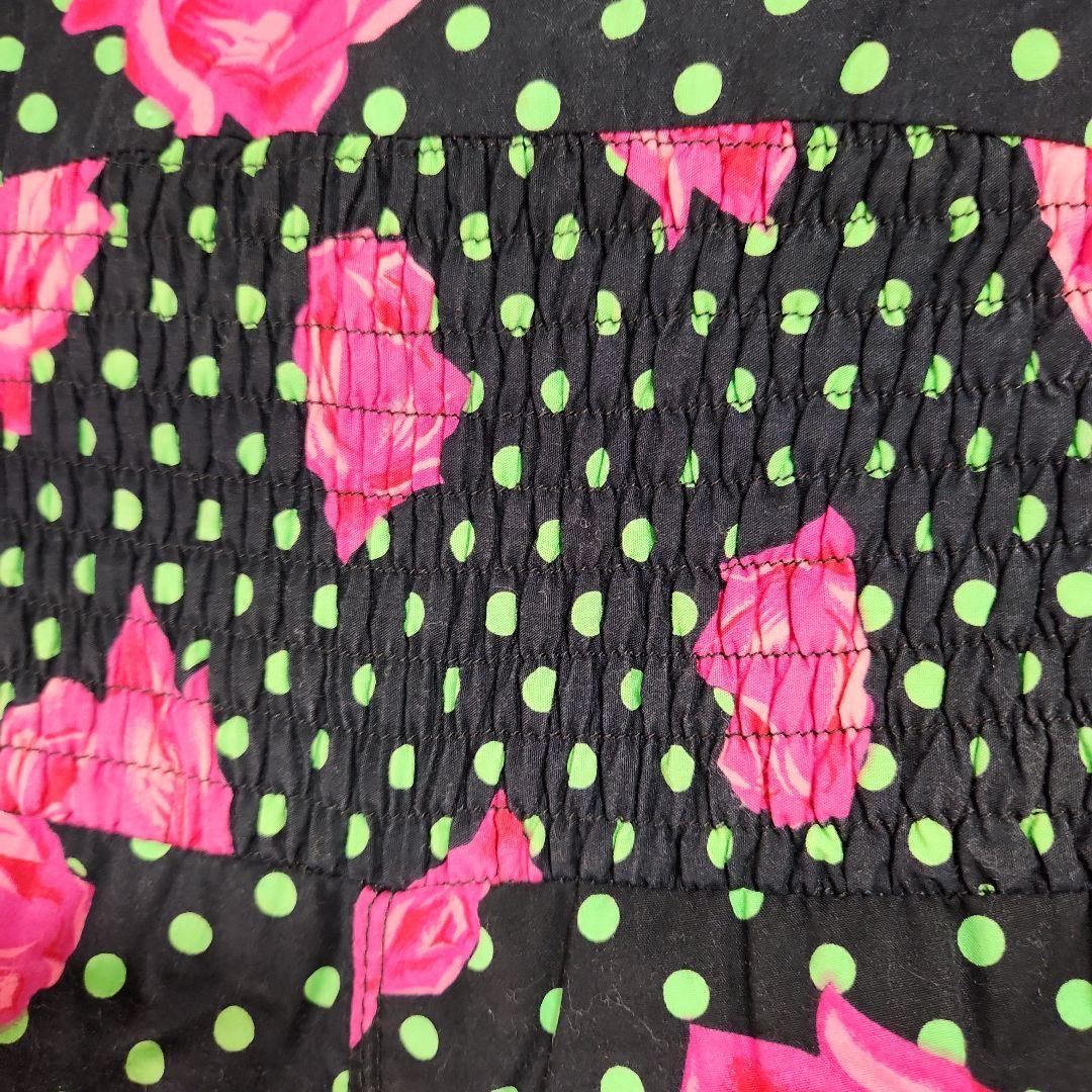 希少/イタリア製 ウンガロ スキーウェアジャンプスーツ 薔薇 ドット 38