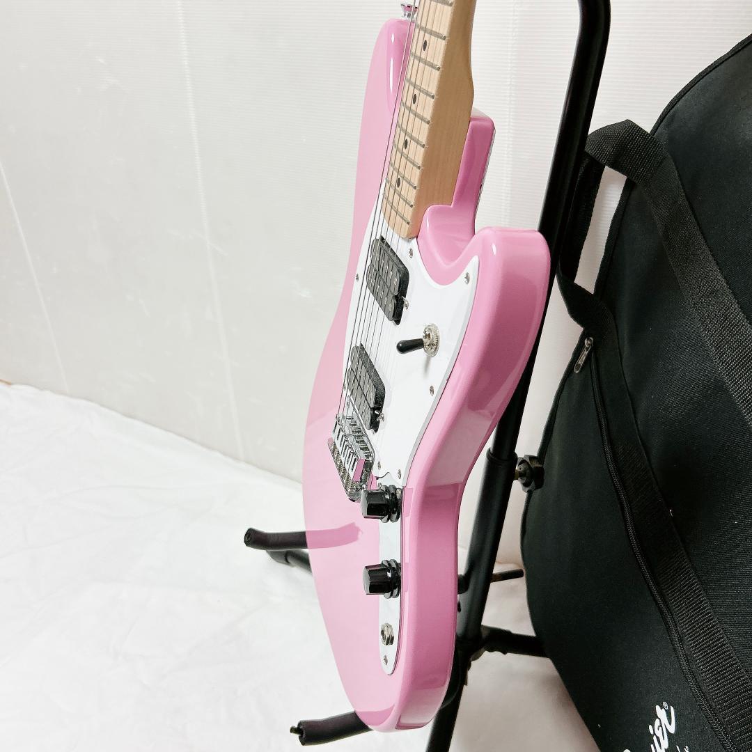 美品 Squier スクワイヤー Mustang ムスタング ピンク ケース付き