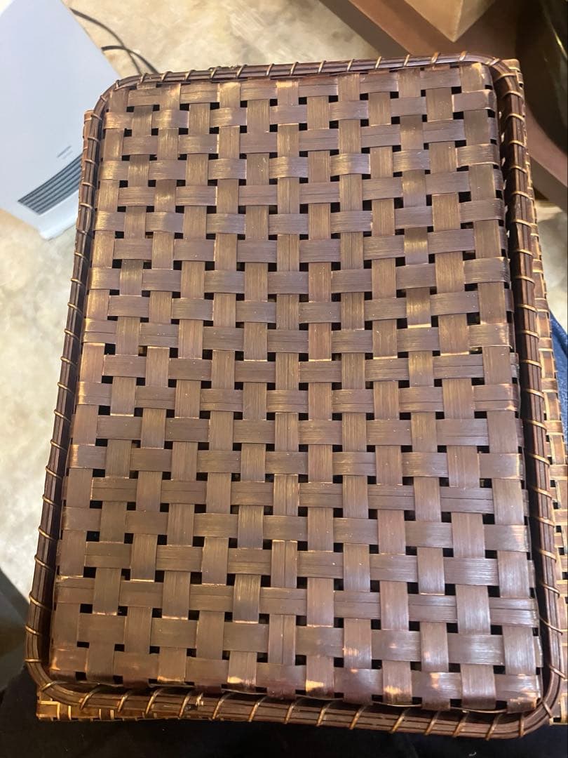 昭和雑貨　用途無限大！竹箱セット 大小2個