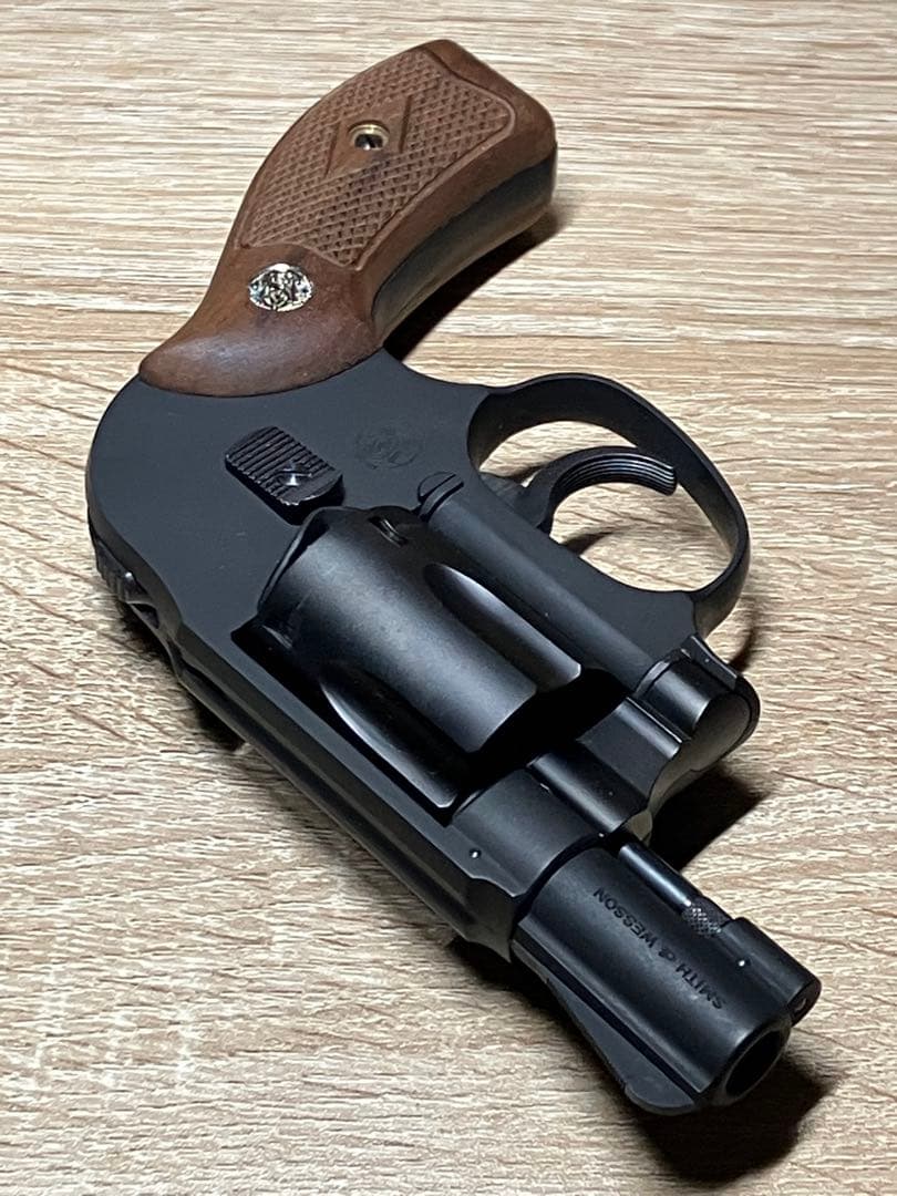 タナカワークス S&W M49 Early HW ガスガン 木製グリップ付き
