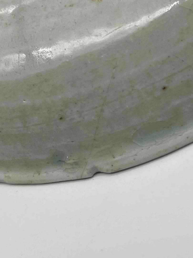 宋時代　青白磁刻花魚藻文盤　茶碗　茶鉢　景徳鎮　影青　唐物(E-46)