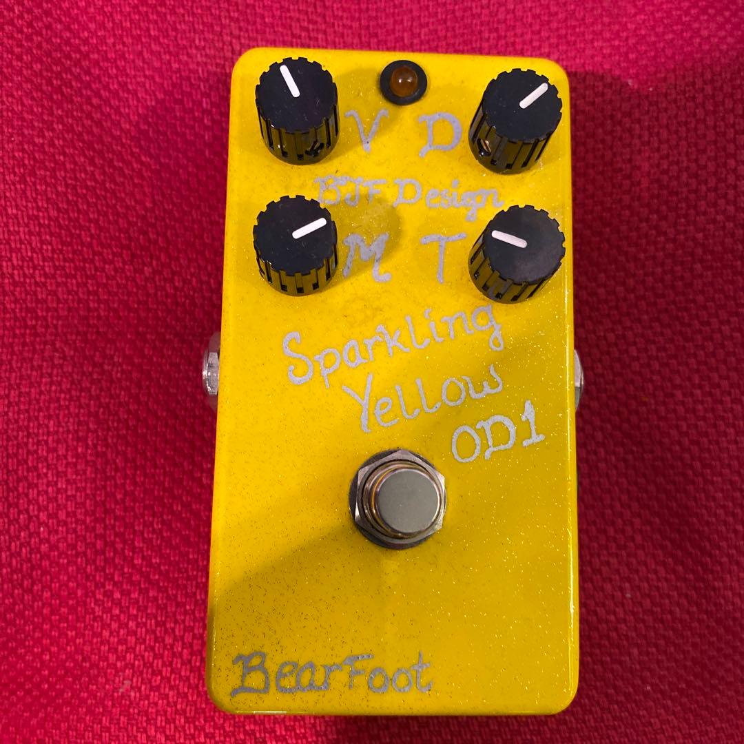 BearFoot Sparkling Yellow OD1 ギターエフェクター