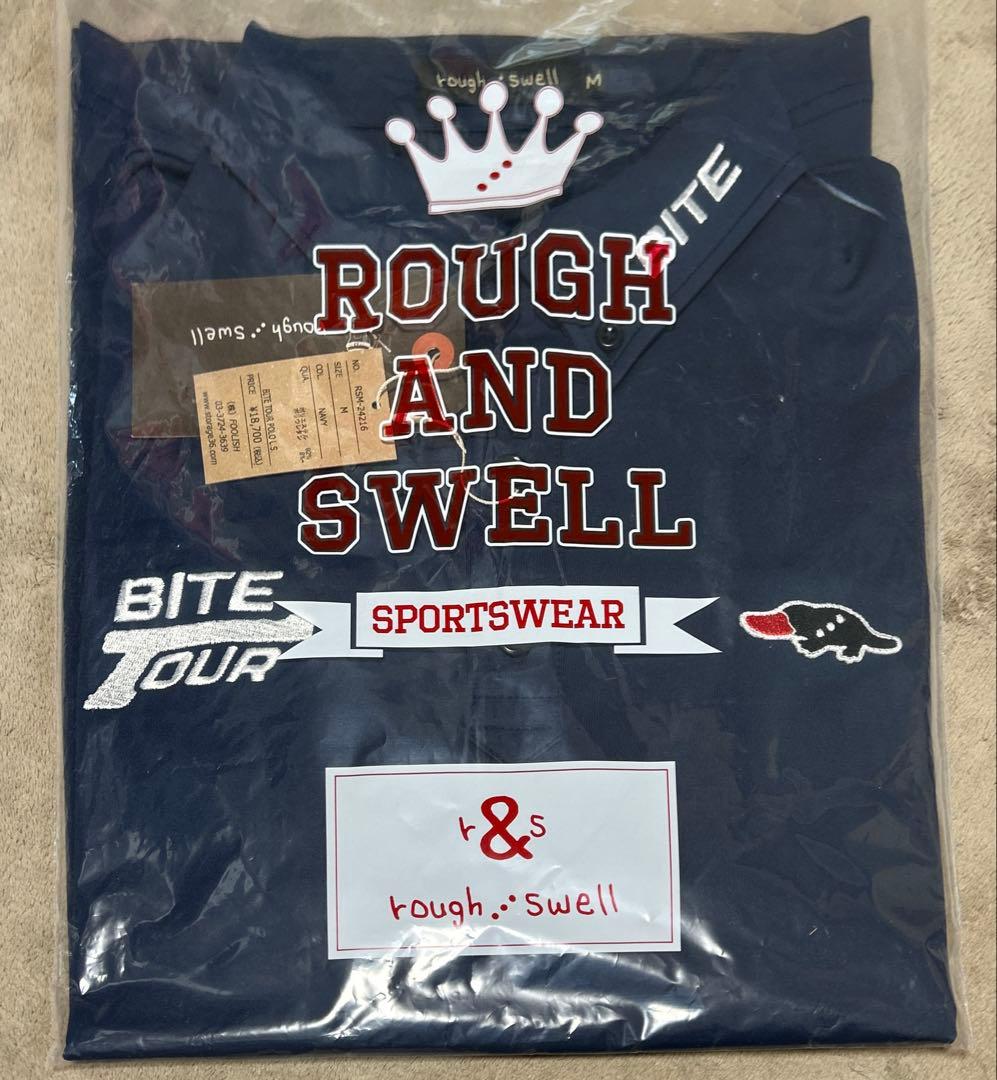 rough&swell ネイビー Mサイズ 長袖ポロシャツ 新品未使用