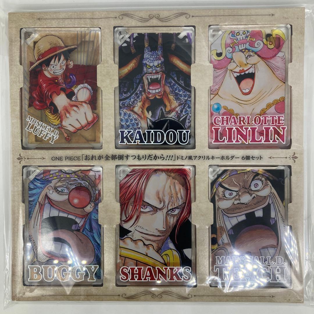 ワンピース ドミノ風 アクリルキーホルダー 6個セット