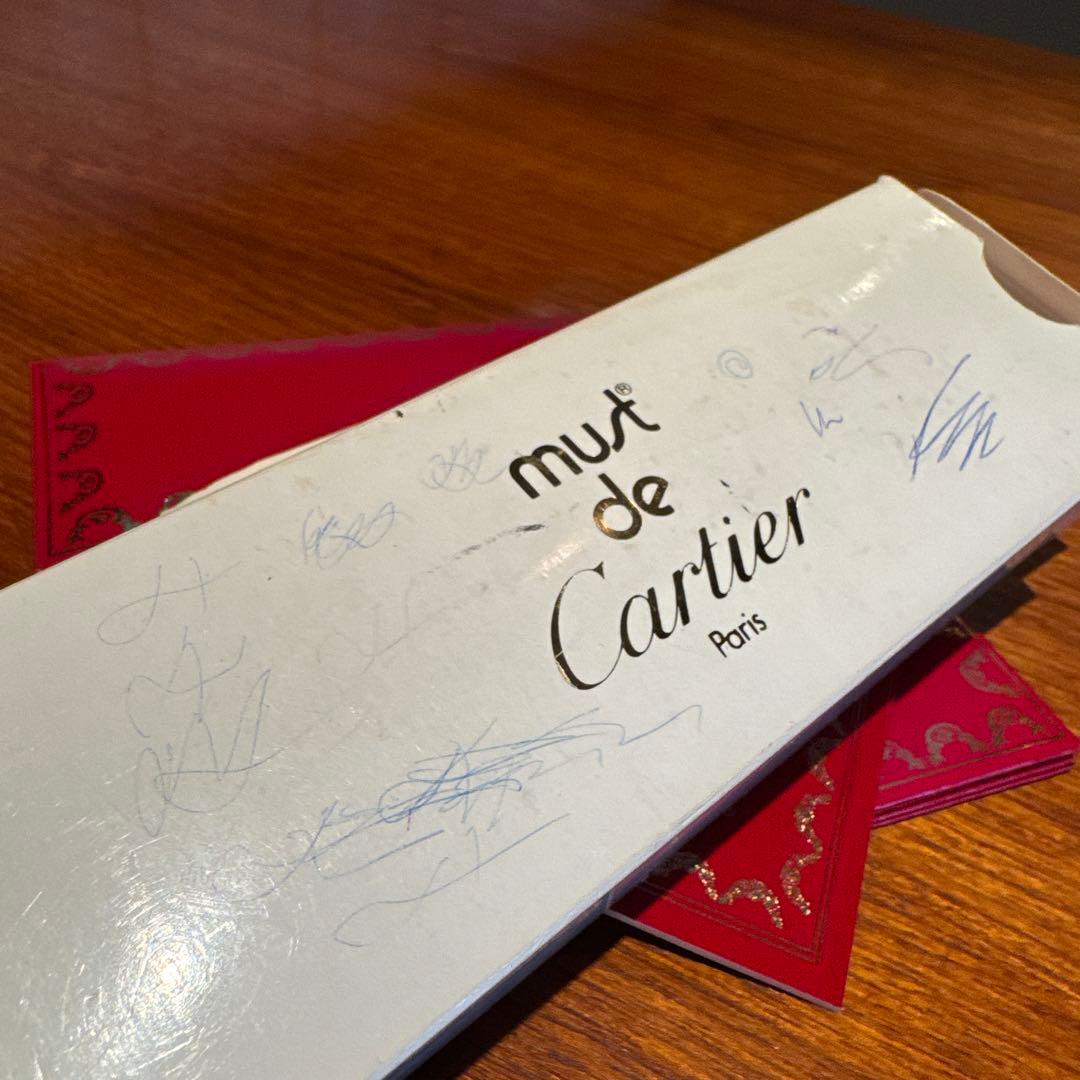 Must de Cartier ゴールドボールペン