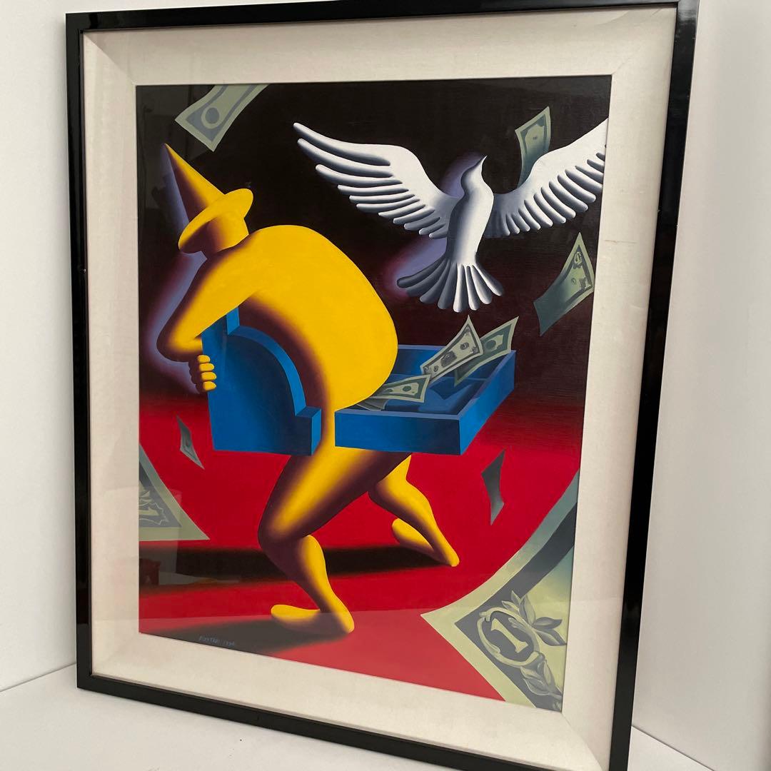 超激レア　一点物1994年作　マークコスタビ　平和の配当 真作一点物