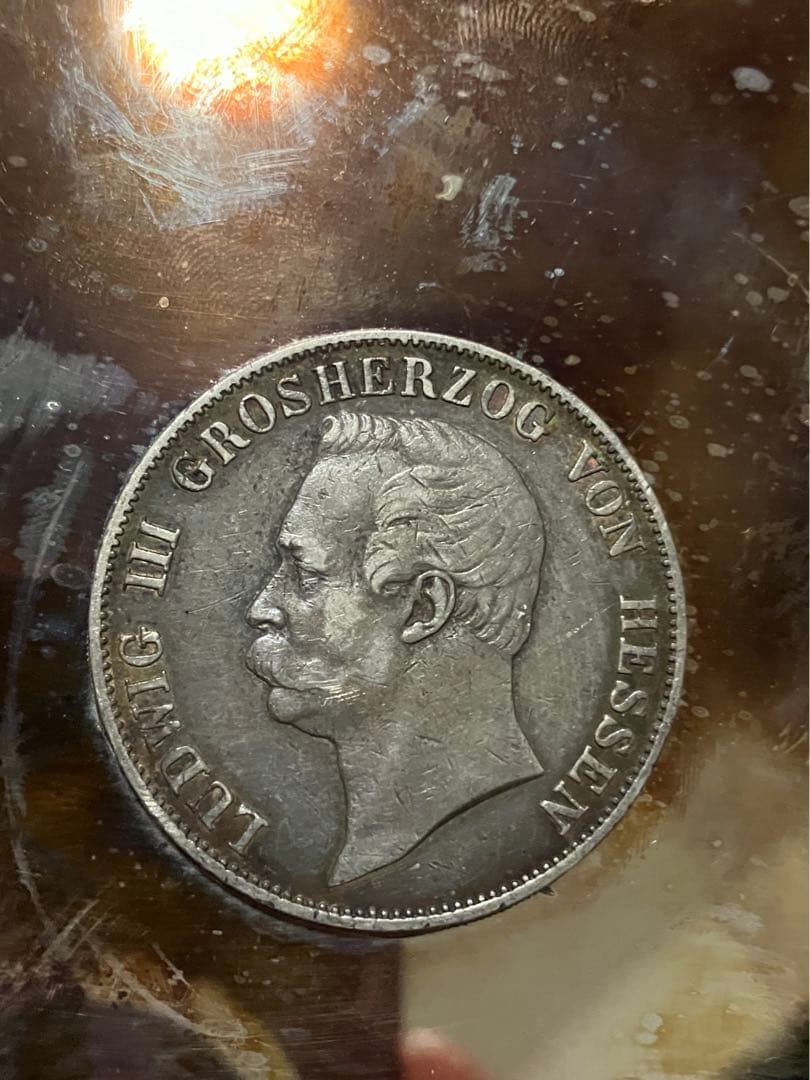 メダル 1858年 ドイツ ルートヴィヒ3世 (ヘッセン大公) アンティーク