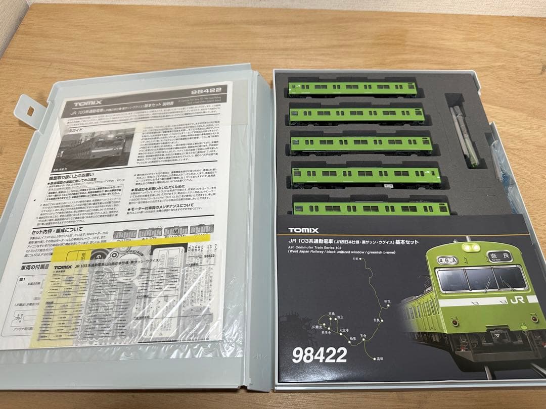 TOMIX 103系通勤電車(JR西日本仕様・黒サッシ・ウグイス)6両