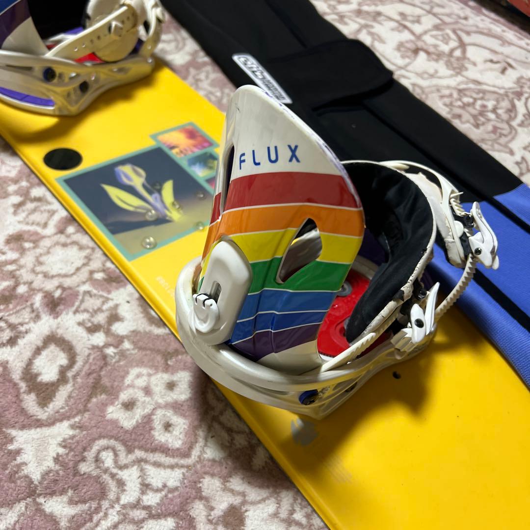 良品 BURTON 143cm バイン付 スノーボードセット 子供 レディース