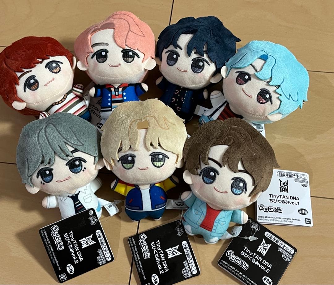 TinyTan BTS ちびぐるみ DNA 全7種類　コンプリートセット