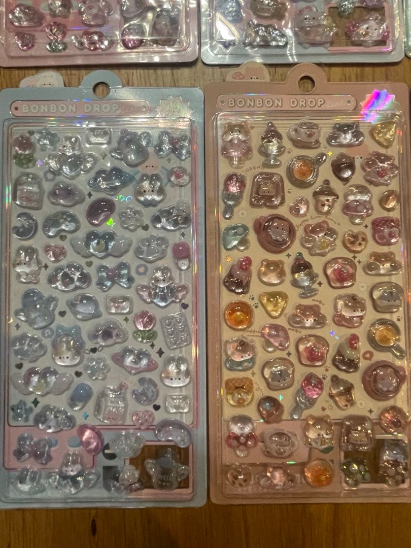 キャラクターシール 8シートボンボンドロップシール　オリジナル