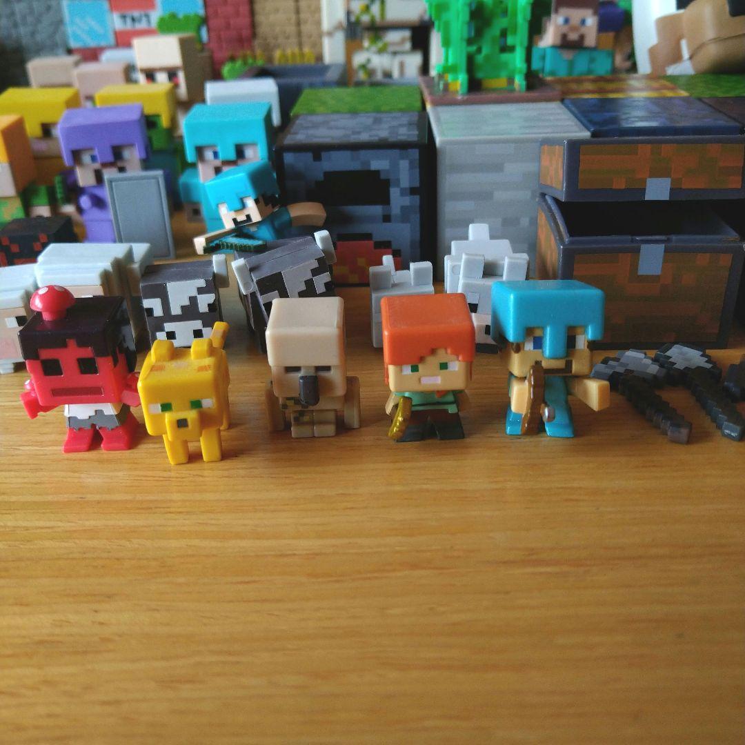 マインクラフト フィギュア セット　アクションフィギア　ラバーフィギア