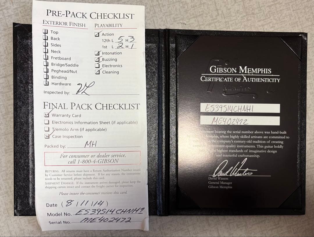 ギブソンES339 メンフィス