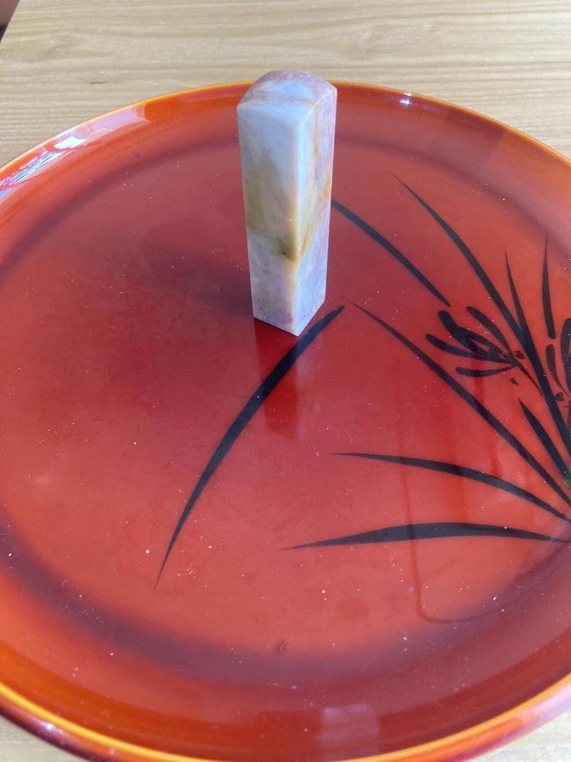 28美品『天然石、鶏血石、中国浙江昌化産印石』