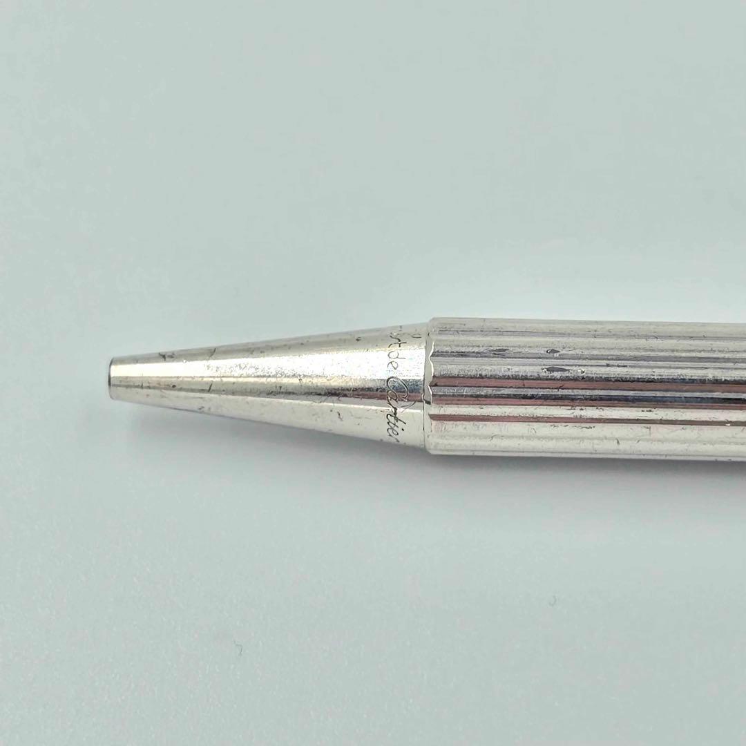 Cartier カルティエ トリニティボールペン シルバー×レッド系